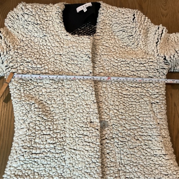 IRO Twiggy Boucle Textured Jacket White size 40 Large EUC - Picture 8 of 14